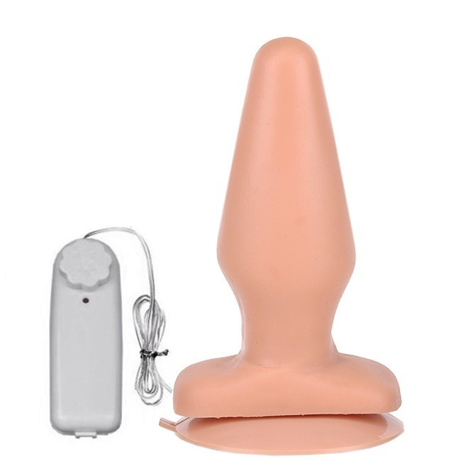 Plug Anal Torpedo Vibro com Ventosa 13,5 cm