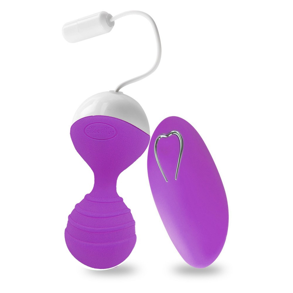Esfera para Pompoar Recarregável Wireless com 10 Modos de Vibração - MAN NUO MoNie - BW022