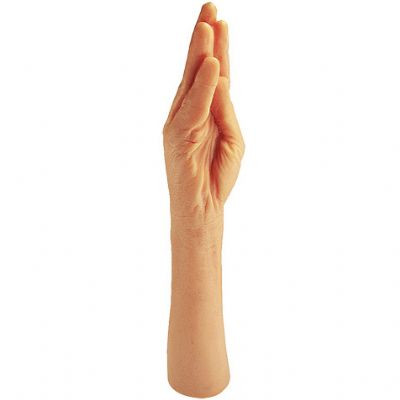 Prótese Hand Finger em formato de braço em PVC - 34x8 cm