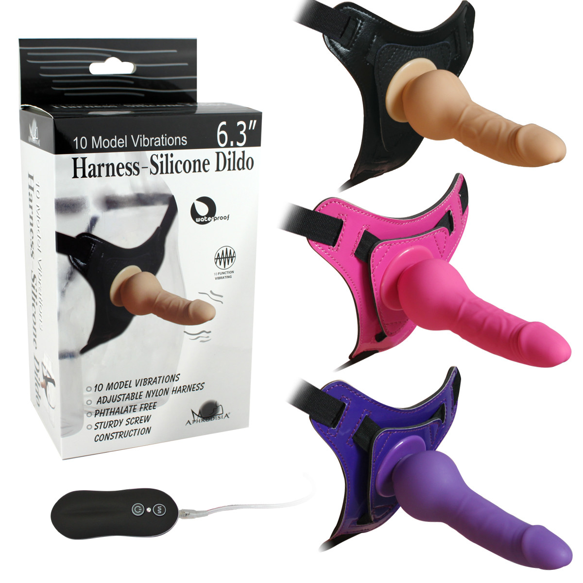 Penis PURO Silicone com Cinta-10V - 5058