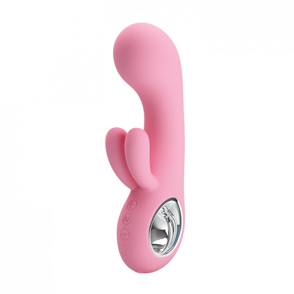 Vibrador com Estimulador Clitoriano Duplo e 30 Modos de Vibração - PRETTY LOVE VALENTINE - 994