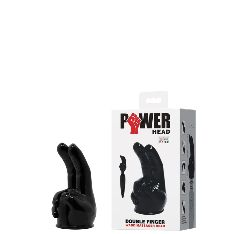 Cabeça para Massageador Corporal no Formato de Mão com 2 Dedos – POWER HEAD DOUBLE FINGER - 2711