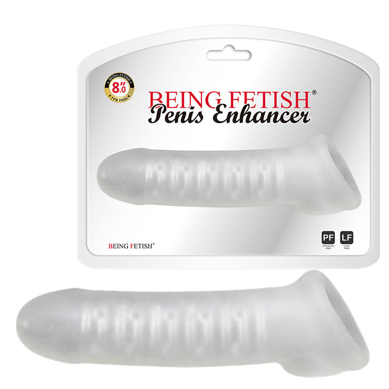 Capa Peniana G com Anel para o Escroto e Texturas Internas em Nódulos – BEING FETISH PENIS ENHANCER - 3025
