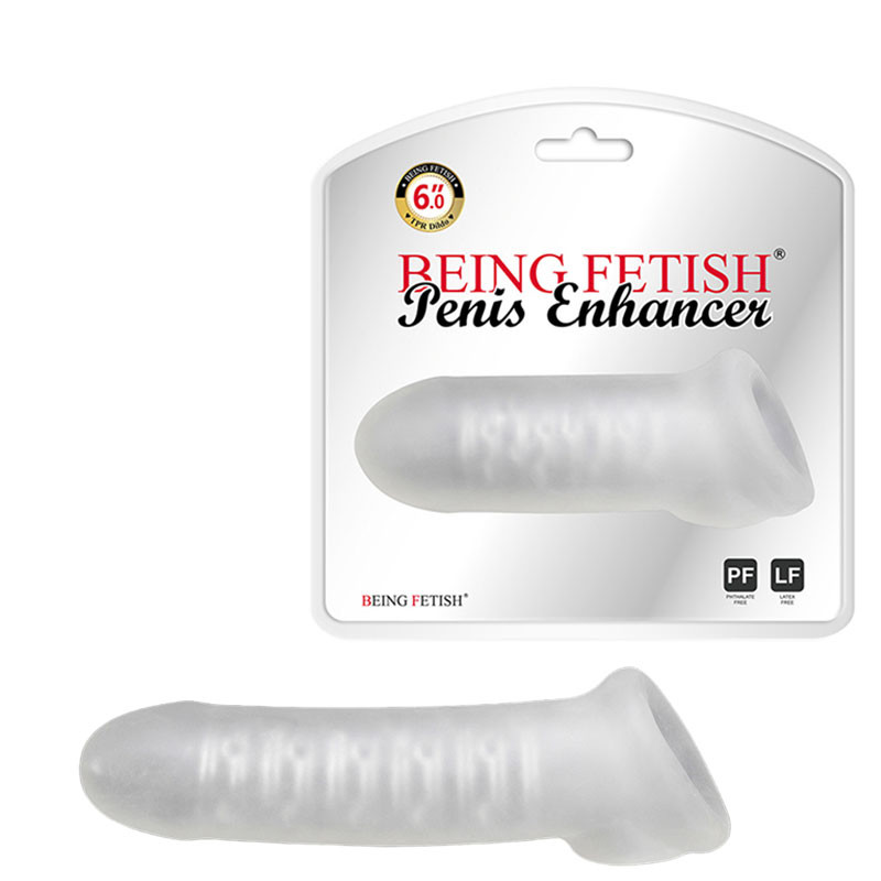 Capa Peniana P com Anel para o Escroto e Texturas Internas em Nódulos – BEING FETISH PENIS ENHANCER - 3020