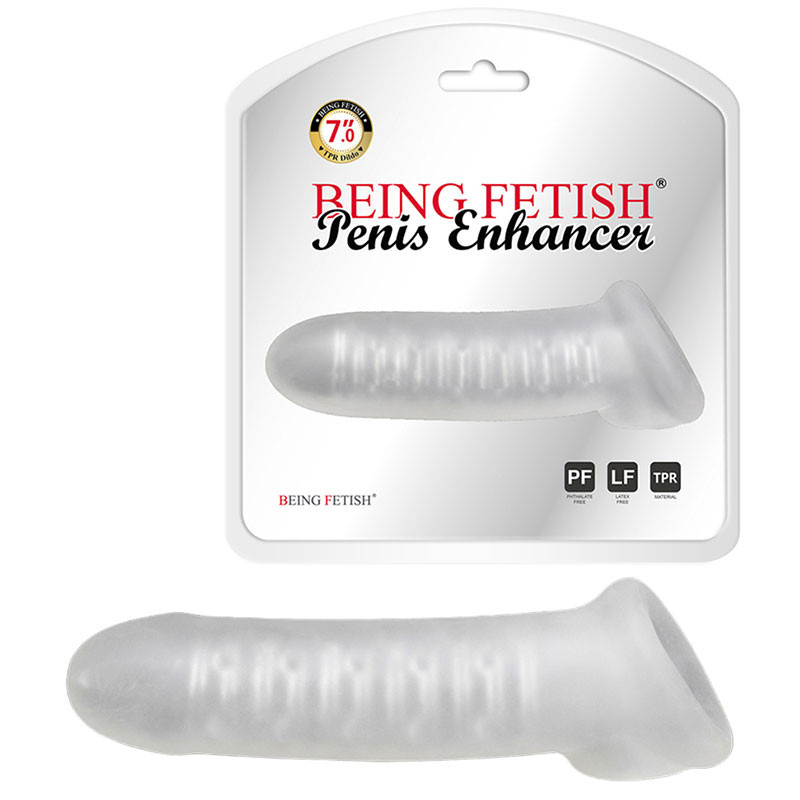 Capa Peniana M com Anel para o Escroto e Texturas Internas em Nódulos – BEING FETISH PENIS ENHANCER - 3022