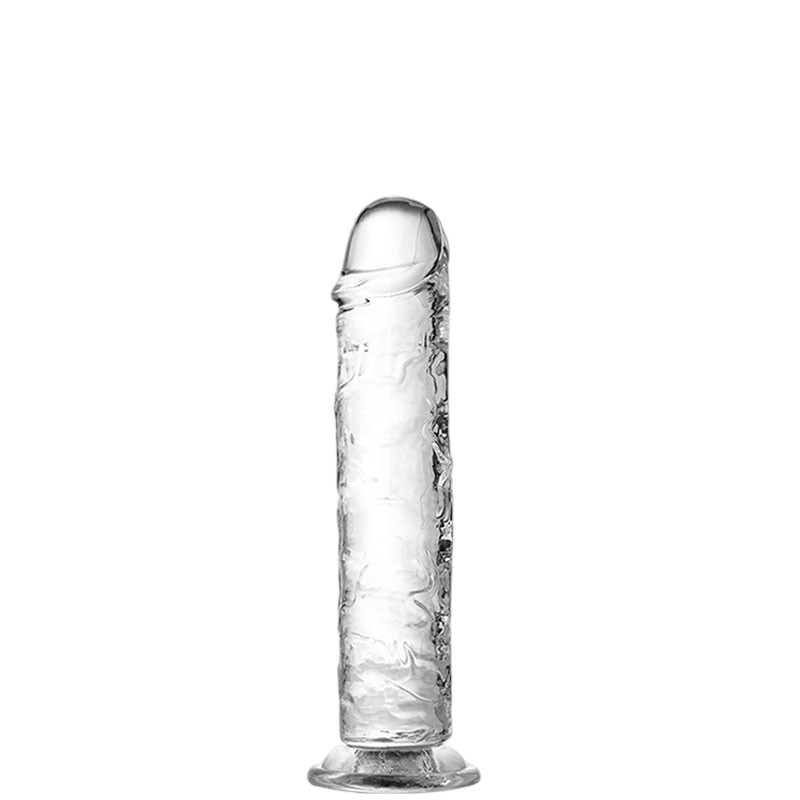 Pênis Realístico com Ventosa Glande e Veias Salientes 23 x 5 cm -TRANSPICUOUS DILDO - 1869