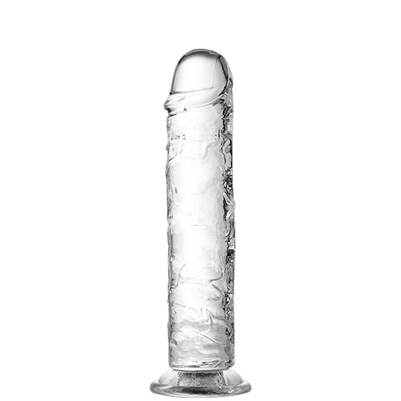 Pênis Realístico com Ventosa Glande e Veias Salientes 28 x 6 cm -TRANSPICUOUS DILDO - 1873