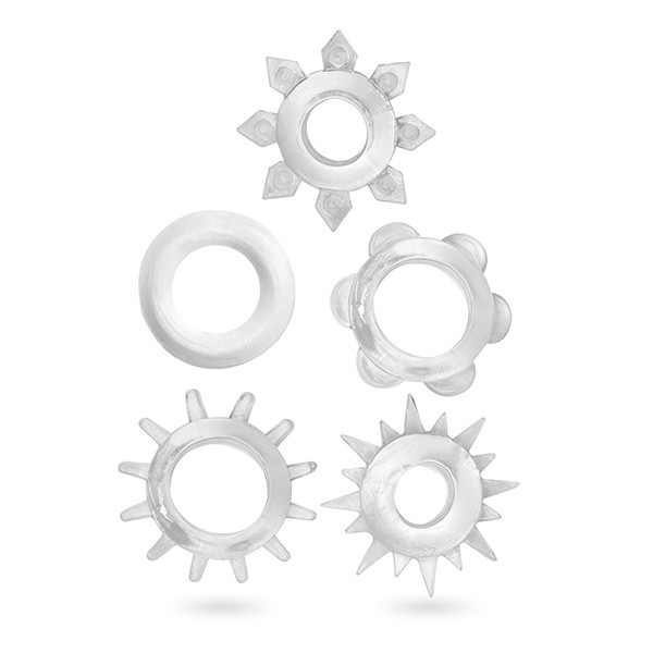 Kit com 5 Anéis Translúcidos Mega Rings - 5458