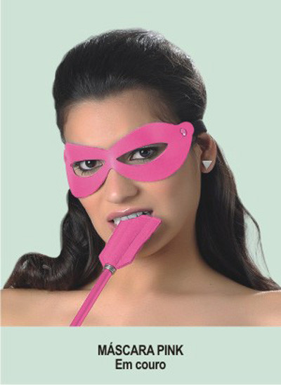 Máscara couro - Pink