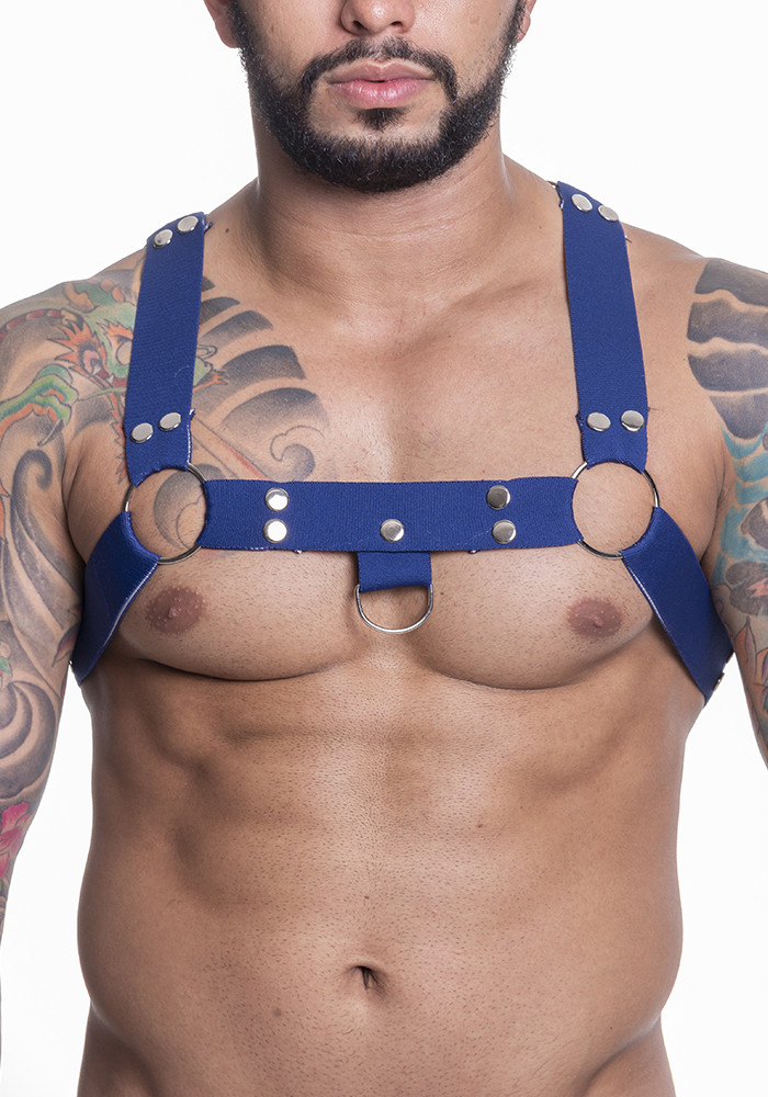 Harness Elástico Azul Metal - HE001A