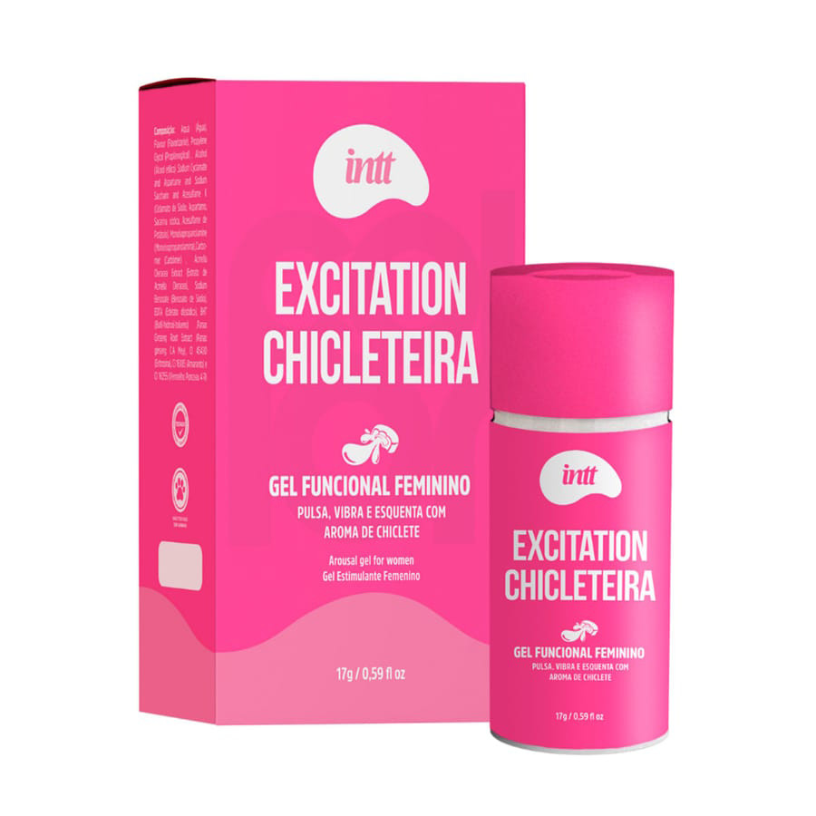 Excitation Chicleteira Excitante Feminino 17ml Linha Collors Intt  - 4330