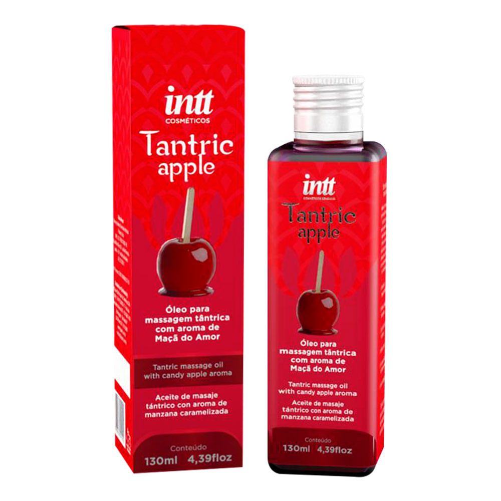 Óleo Massagem Tântrica Super Hidratante Maçã do Amor 130 ml - 3247