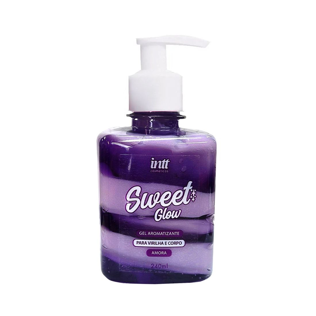 Sweet Glow Amora Gel Hidratante Beijável para Virilha e Bumbum 240ml Intt