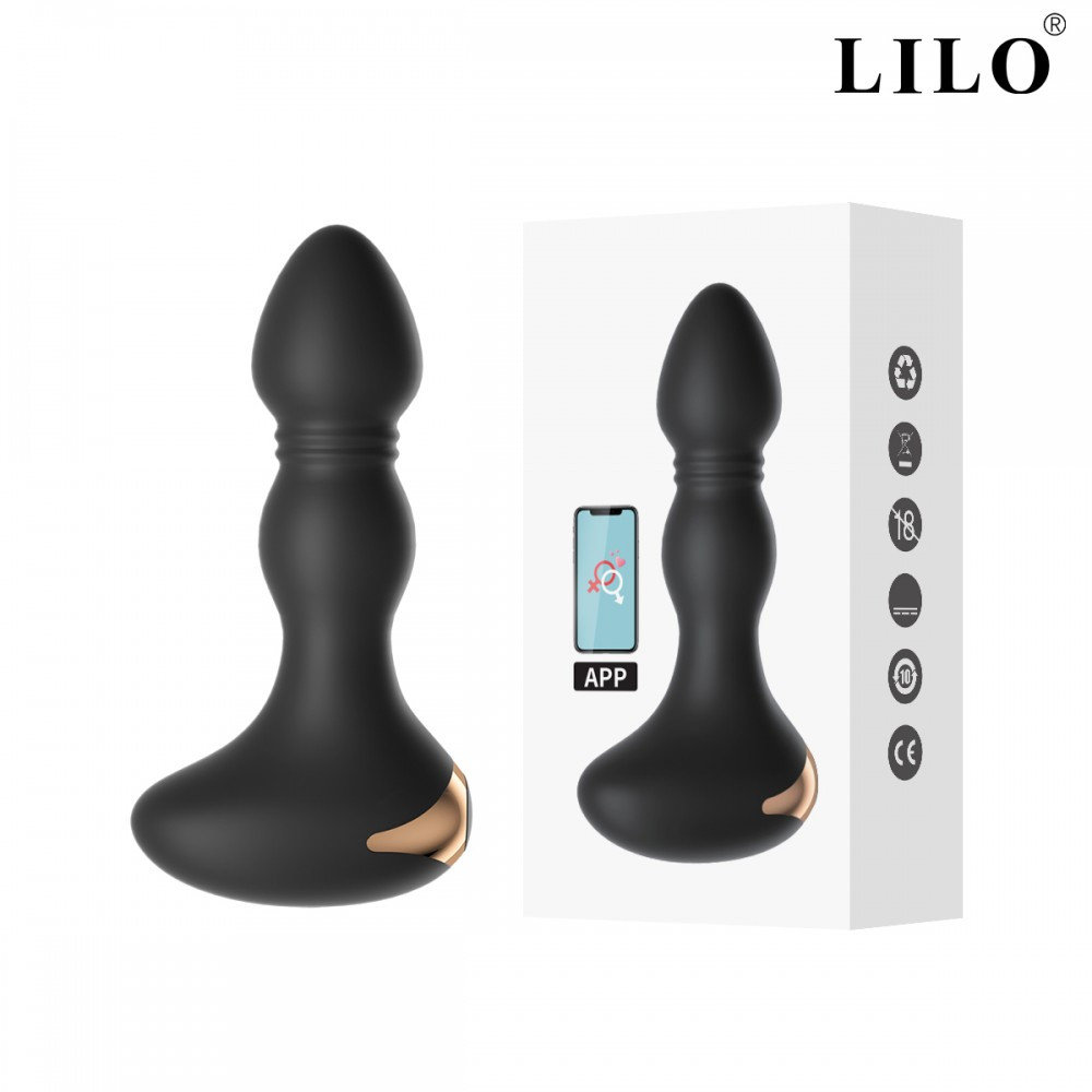 Plug Anal Silicone Recarregável 10 modos Vibração - 110