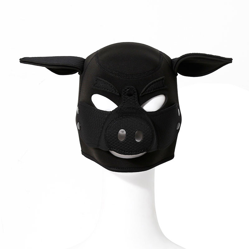 Capuz com Focinho de Porco Removível Preto - 5696