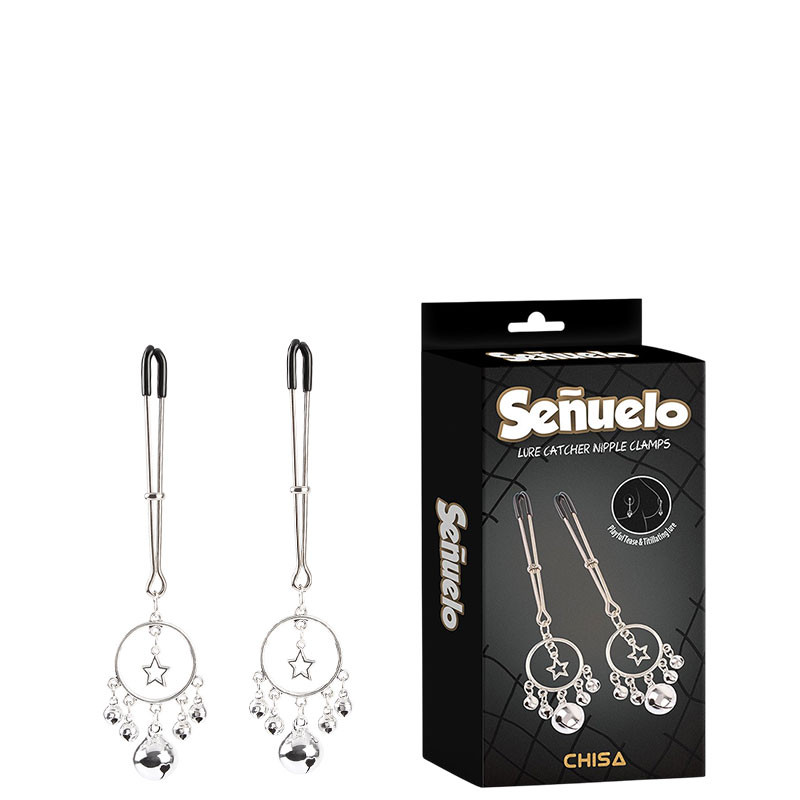 Grampos para Mamilos Estilo Pinça com Guizo – CHISA SENUELO LURE CATCHER NIPPLE CLAMPS - 7195