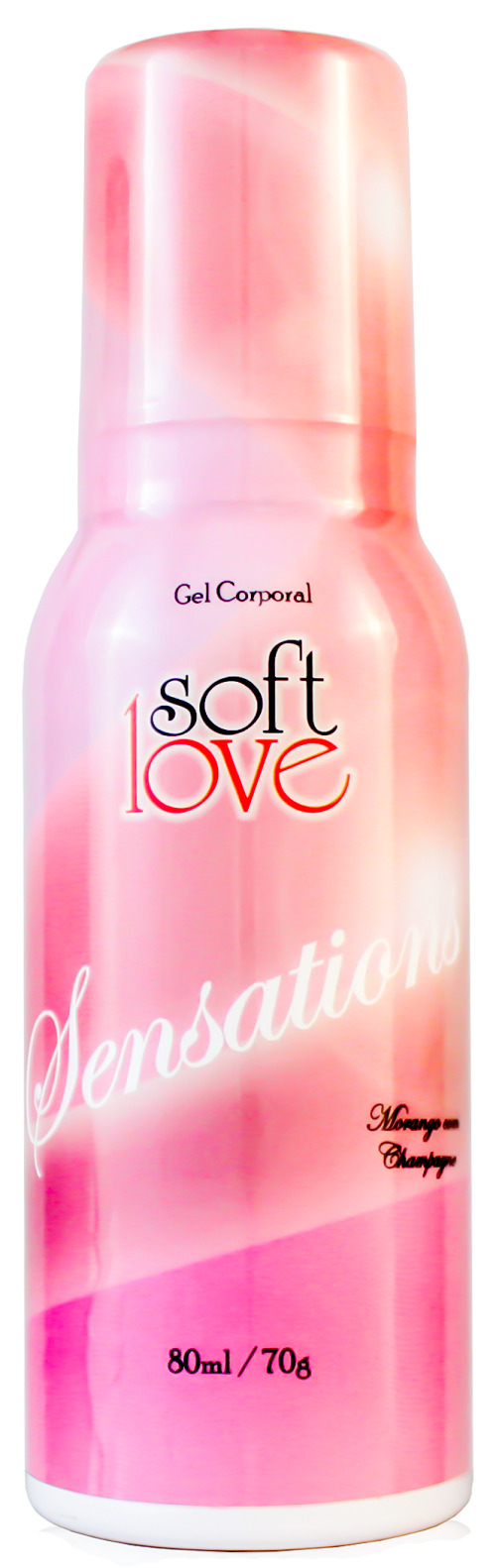 Sensations Morango Com Champagne 80ml/70g Soft Love