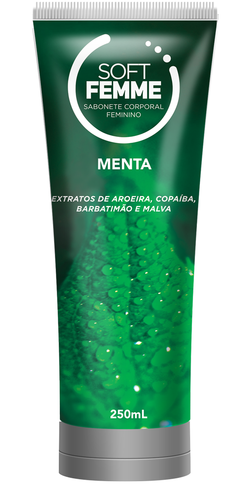 Soft Femme Sabonete Corporal Feminino Menta 250ml Soft Love