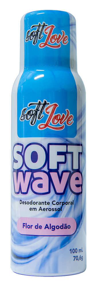 Soft Wave Desodorante Corporal Em Aerossol Flor De Algodão 100ml Soft Love