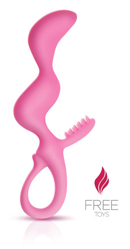 Penetrador Silicone Fabulous - Wave - Pink