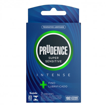 Preservativo Super Sensitive Intense Com 3 Unidades Prudence - 4034