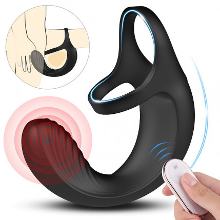 Anel Peniano com Plug Anal - Recarregável - Gavin-RCT - S-Hande - 7261