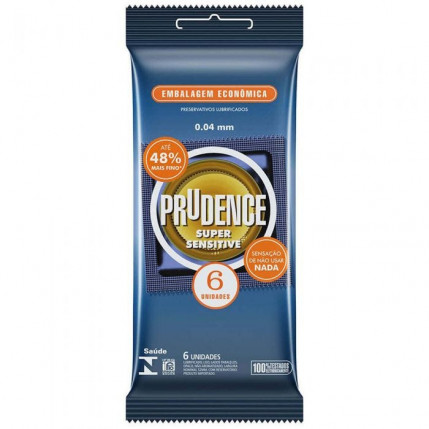 Preservativo Prudence Super Sensitive 06 unidades - 1489