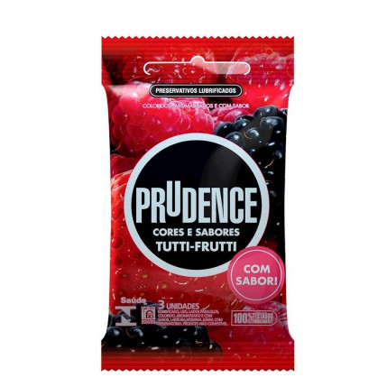 Preservativo C & S Tutti Frutti Prudence 03 unidades - 1567
