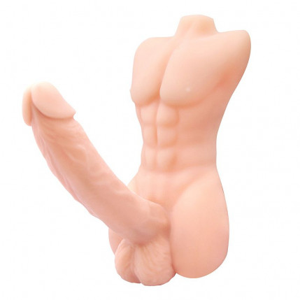 Masturbador Feminino com prótese em Cyberskin Formato de Corpo - Bigger Man-Baile - 3803