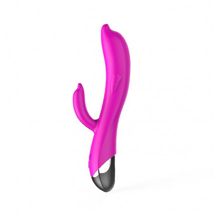 Vibrador de Ponto G e Clitóris Formato de Golfinho - 4688