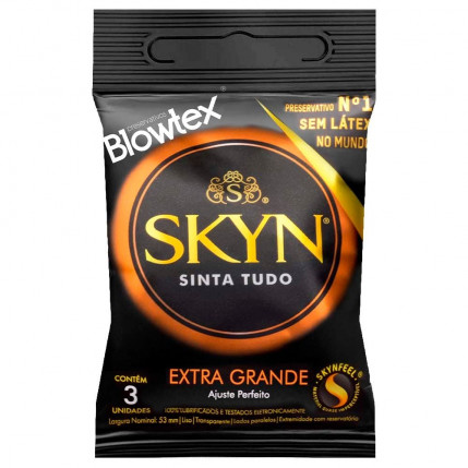 Preservativo Skyn Extra Grande 03 Unidades Blowtex - 2432