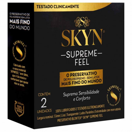 Preservativo Skyn Supreme Feel 02 Unidades Blowtex - 588