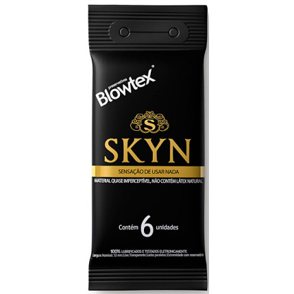 Preservativo Blowtex SKYN (SENSAÇÃO DE USAR NADA) - Com 6 Unidades