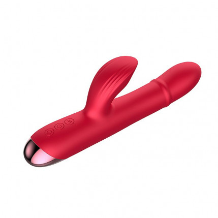 Vibrador de Ponto G e Clitóris com sobe e desce de anel - 924