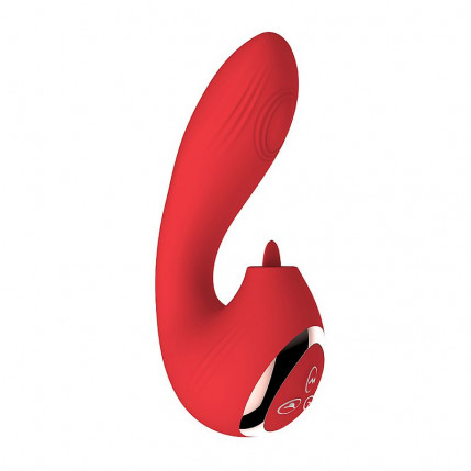 Vibrador de Ponto G e Clitóris com Estimulador - Low - 2154