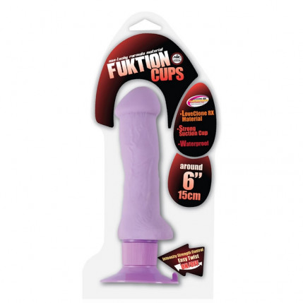Pênis realístico em Loveclone com ventosa de fixação - FUKTION CUPS - NANMA