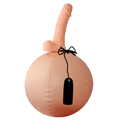 Pênis Ball -  Vibrador em formato de Bola com pênis com Multivelocidade
