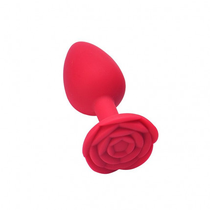 Plug Anal em silicone - Formato de Rosa - Tamanho P - 7,0x2,5 - 1287