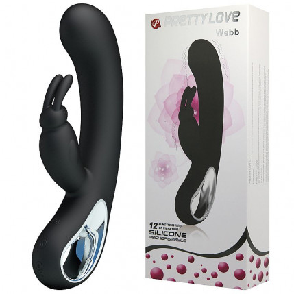 Vibrador Pretty Love Webb - Recarregável USB - Puro Silicone 12 Vibrações