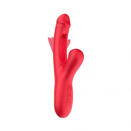 Vibrador de Ponto G e clitóris com Pulsação e Movimento Slap - Leny - 1628