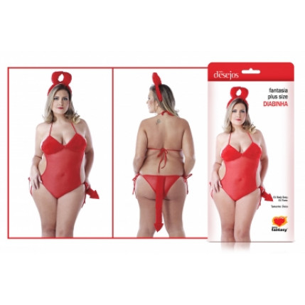 Fantasia Plus Size - Diabinha