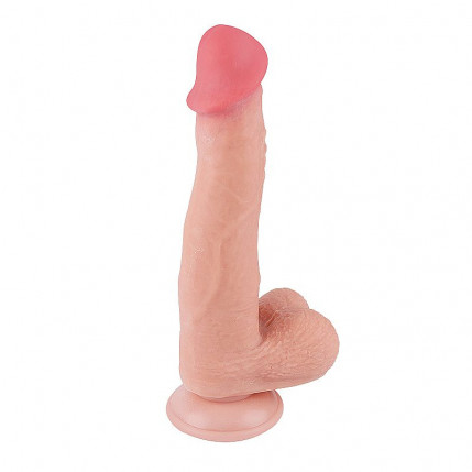 Dildo Super Realístico Dupla Camada - Ventosa Removível - 22,0 X 4,0 cm - 3703