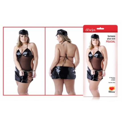 Fantasia Plus Size - Policial