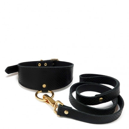 Coleira Choker em Couro Sintético Phyton - Dianna