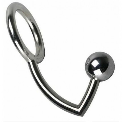 Anel Peniano com Plug Anal em Aço - 6410