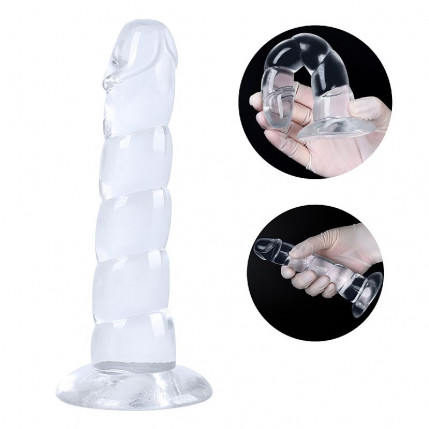 Pênis Realístico em Silicone com Gomos - 16,8x3,5 cm - 7690