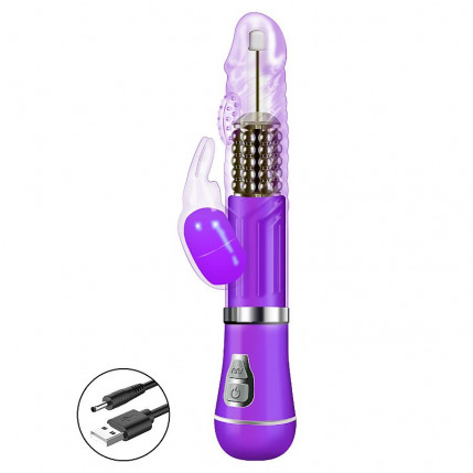Vibrador Rotativo de Coelho - Recarregável - 1893