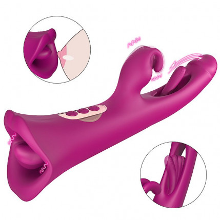 Vibrador de Ponto G e clitóris com Boca - Dedilhar / Slap - Tease Park - S-Hande - 2913