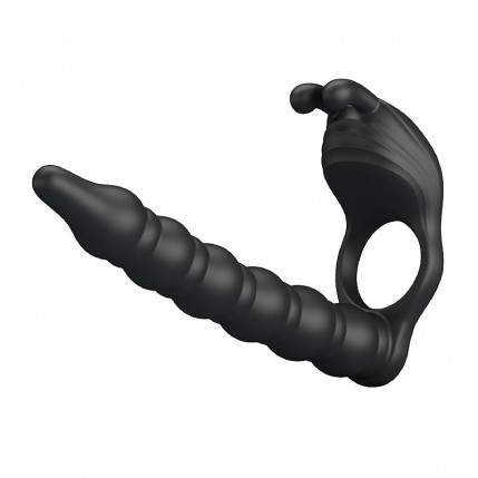 Anel Companheiro com Plug Anal Escalonado - Balckney - Pretty Love - 799