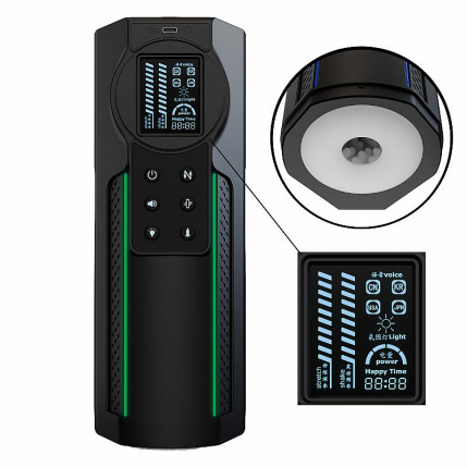 Masturbador Lanterna com Vai e Vem / e Voz / com Led colorido - 2919